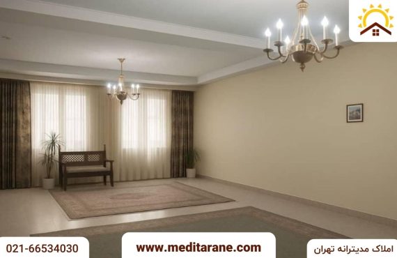 آپارتمان ۹۰ متری تکواحدی ۲ خوابه در دریاننو تهران