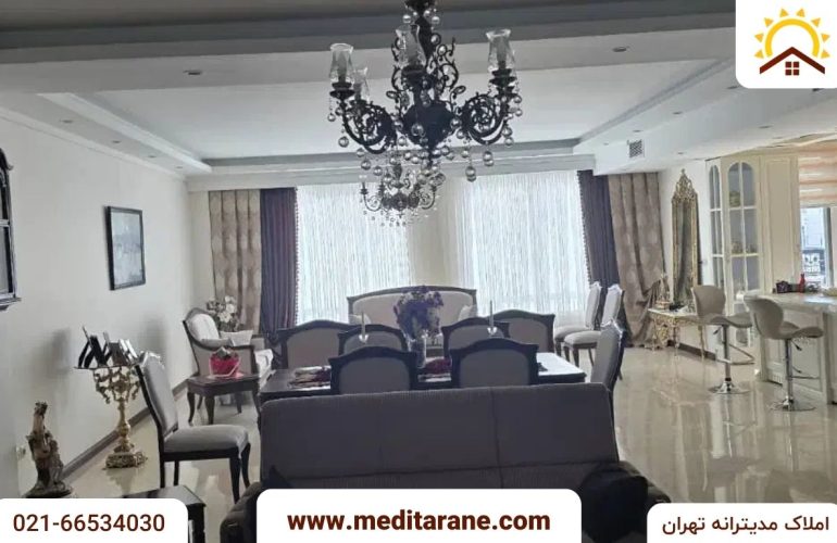 املاک مدیترانه: مشاور املاک تهران 9 آپارتمان ۱۵۵ متری تک واحدی ۲ پارکینگ در ستارخان تهران